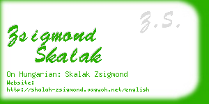 zsigmond skalak business card